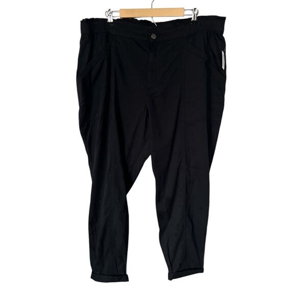 Old Navy Black Twill Jogger Style Pants XXL NWT - Picture 1 of 4
